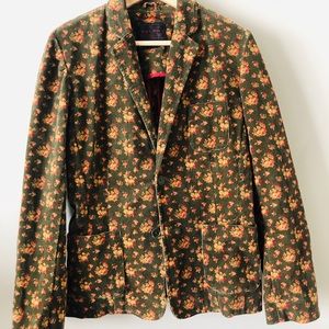 Ralph Lauren Vintage Corduroy Floral Blazer Large